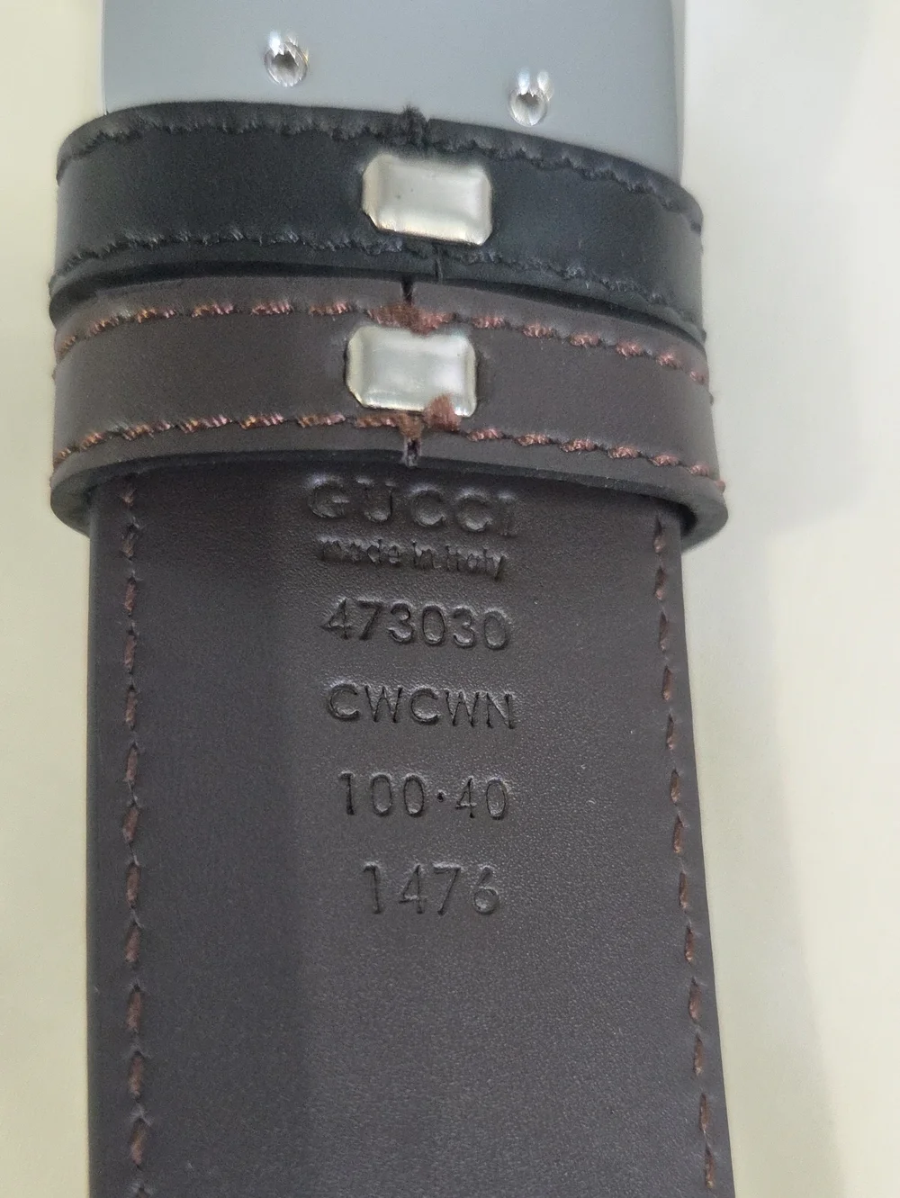 Gucci Reversible Black Brown Leather Belt with Silver Double G Buckle 34/36